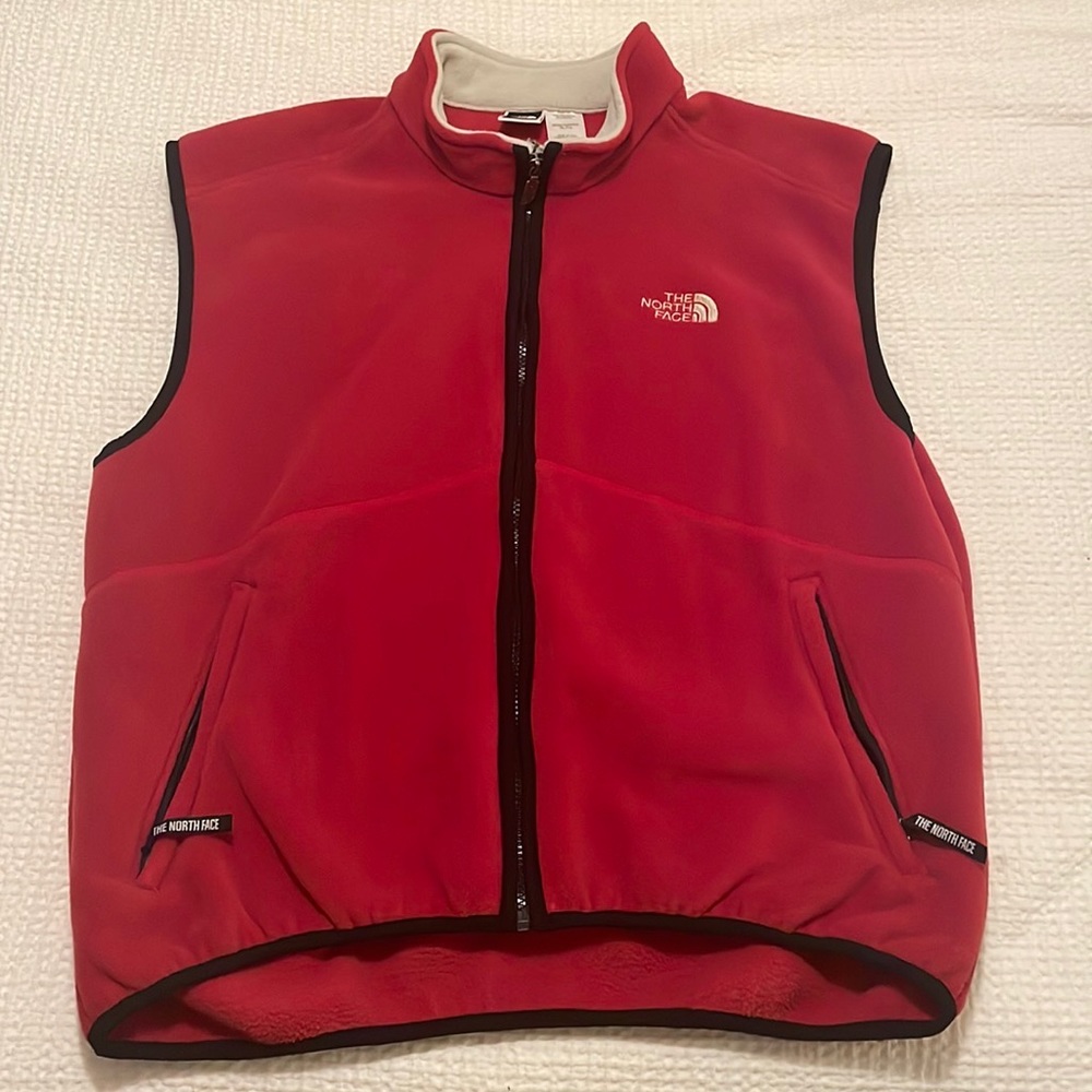Vintage North Face Red Fleece Vest